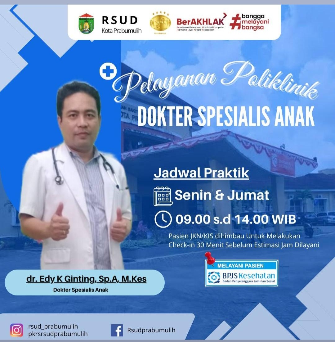 dr. EDY K. GINTING, Sp.A, M.Kes