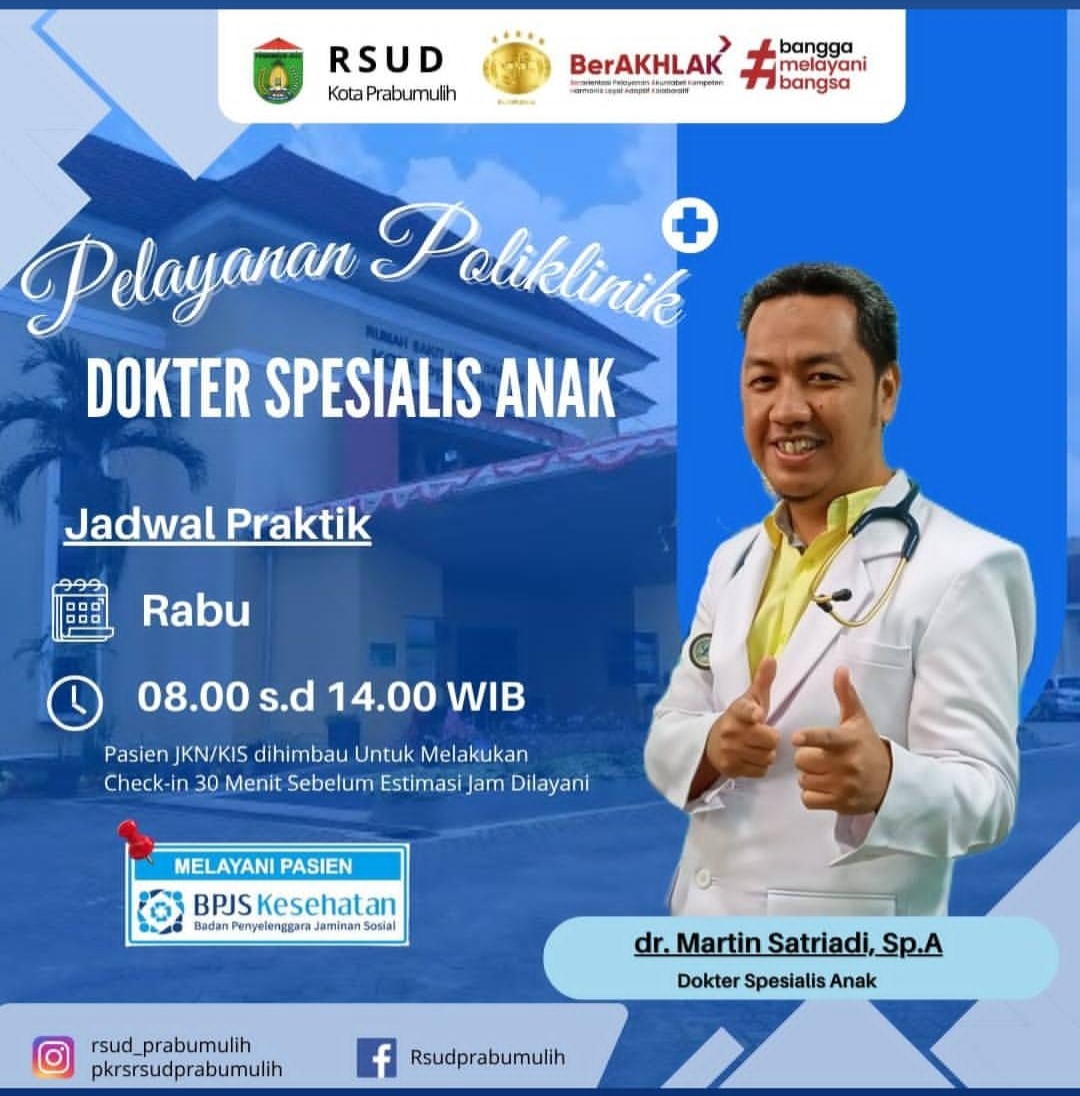 dr. MARTIN SATRIYADI, Sp. A, M. Kes